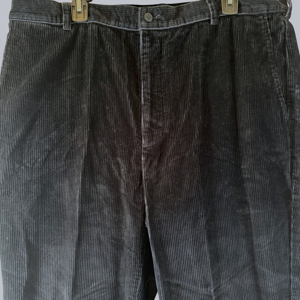 Jos. A. Bank Corduroy Pants 40x32 Navy Blue Straight Leg Cotton 1452-01080